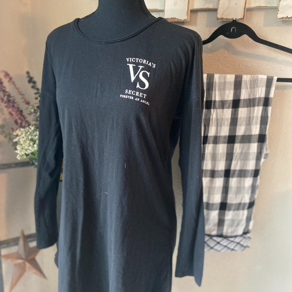 Victoria's Secret Black & White Plaid Sleep Set XS